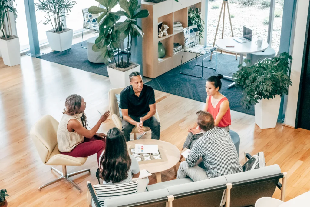 Team discussion on property strategy